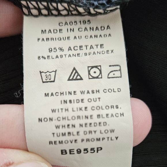 Picadilly fashions Pleated wide leg Black Trousers Pants size PXL - Picture 8 of 8